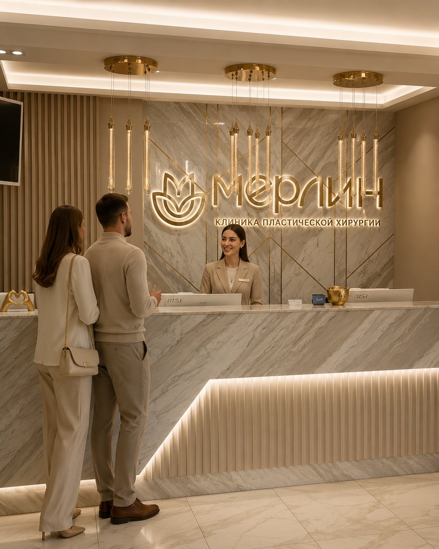 Интерьер клиники Merlin